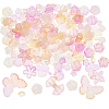 10Sets 200G Transparent Acrylic Frosted Beads FACR-HS0001-02B-1