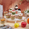 3-Tier Semi-Circle Wood Cupcake Display Risers ODIS-WH0030-89-5