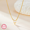 S925 Silver Bead Zircon Necklace Simple French Pendant Clavicle Chain RN2213-1-1