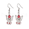 Angel Handmade Glass Seed Beads Dangle Earrings for Women EJEW-MZ00394-05-2