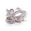 Brass Micro Pave Cubic Zirconia Links connectors ZIRC-L090-040P-2