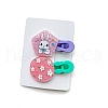 2Pcs Acrylic Alligator Hair Clips PW-WG96734-05-1