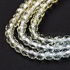 Transparent Gradient Color Glass Beads Strands GLAA-G101-2mm-16-6