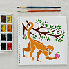 PET Hollow Out Drawing Painting Stencils DIY-WH0391-0249-6