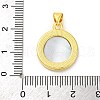 Natural Black Lip Shell Carved Cameo Lady Pendants KK-D537-01G-03-3