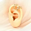 Brass Cuff Earrings EJEW-F370-16G-2