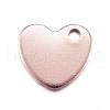Ion Plating(IP) 304 Stainless Steel Stamping Blank Tag Charms STAS-D167-27RG-1