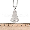 Virgin 304 Stainless Steel Pendant Necklaces for Men Women NJEW-K283-18P-3