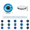 AHADERMAKER 60Pcs 15 Colors Glass Cabochons GGLA-GA0001-36-2