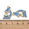 Chemistry Theme Alloy Enamel Pendants ENAM-V002-01D-KCG-3