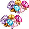 2Pcs Detachable Glass Rhinestone Shoe Decoration AJEW-FG0002-04-1