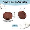 GOMAKERER Natural Pear Wood Beads WOOD-GO0001-17C-2