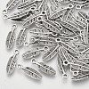 Tibetan Style Alloy Charms TIBEP-S319-008AS-RS-2