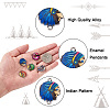 Beadthoven 40Pcs 10 Colors Alloy Enamel Links Connectors ENAM-BT0001-13-4