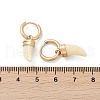 304 Stainless Steel Plastic Imitation Shell Hoop Earrings EJEW-Z089-29G-5