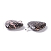 Natural Rhodonite Pendants G-G956-B34-FF-3