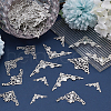   100Pcs 4 Styles Iron Filigree Joiners Sets IFIN-PH0002-18P-4
