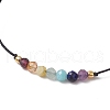 Chakra Adjustable Braided Nylon Thread Bracelets for Men Women BJEW-JB11652-02-3