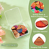  16Pcs 8 Colors Transparent Resin & Walnut Wood Pendants RESI-TA0002-66-14