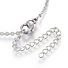 304 Stainless Steel Pendant Necklaces NJEW-O108-30P-3