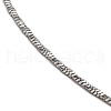 Non-Tarnish 10Pcs 304 Stainless Steel Diamond Cut Snake Chain Necklaces Set NJEW-K254-03P-2