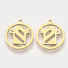 201 Stainless Steel Pendants STAS-S110-071G-1