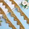 Polyester Flower Paillette Lace Ribbon OCOR-WH0078-109B-4