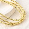 Brass Round Bead Multi-strand Bracelets for Women BJEW-D317-07G-2
