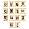 14Pcs 14 Style Plywood Thread Winding Boards WOOD-WH0060-06-1