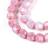 Electroplate Glass Beads Strands EGLA-T021-6mm-15-04-3