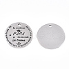 Non-Tarnish 201 Stainless Steel Pendants STAS-T064-38P-3-1