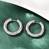 202 Stainless Steel Polishing Hoop Earrings EJEW-M106-02P-05-1