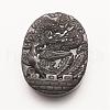 Carved Natural Ice Rainbow Obsidian Pendants G-G660-40-1