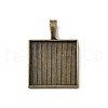 Tibetan Style Alloy Pendant Cabochon Settings TIBE-T003-20AB-NR-1