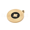 304 Stainless Steel Enamel Pendants STAS-I325-055G-02-2