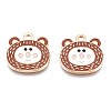 Alloy Enamel Pendants ENAM-N054-74C-2