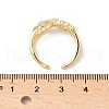 Brass Micro Pave Cubic Zirconia Cuff Rings RJEW-V009-09G-5
