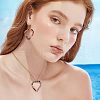 Fingerinspire 5Pcs Heart Natural Faceted Agate Pendants FIND-FG0001-56-6