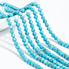  2 Strands Synthetic Turquoise Beads Strands G-NB0004-78-7