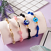 10Pcs 5 Colors Adjustable Braided Nylon Cord Bracelet Making AJEW-TA0001-25-15