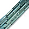 Electroplate Glass Beads Strands EGLA-Q128-12A-FP03-1