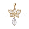 Butterfly Angel Glass Pendant Decoration HJEW-MZ00007-2