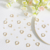 Beebeecraft 20Pcs Brass Huggie Hoop Earring Findings KK-BBC0014-57-4