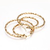 304 Stainless Steel Hoop Earrings EJEW-F188-17G-2