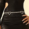 Alloy Crystal Rhinestone Link Chain Belts AJEW-U019-01P-01-1