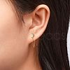 925 Sterling Silver Stud Earrings EJEW-AA00271-08G-7