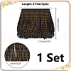 AHADERMAKER 3 Yards Tassel Fringe Faux Suede Ribbon FIND-GA0003-40-2