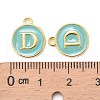 Golden Plated Alloy Enamel Charms X-ENAM-S118-05D-3