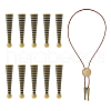 SUPERFINDINGS 10Pcs Alloy Cord Ends FIND-FH0009-40AB-1