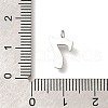Ion Plating(IP) 304 Stainless Steel Micro Pave Cubic Zirconia Pendants STAS-H228-01P-07-3